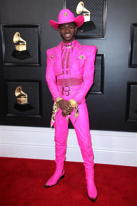 lil nas pink versace|lil nas x grammys.